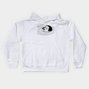 Swimming Woman Kids Hoodie